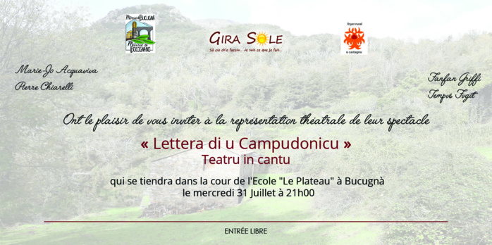 U 31 di lugliu di u 2019 in Bucugnanu