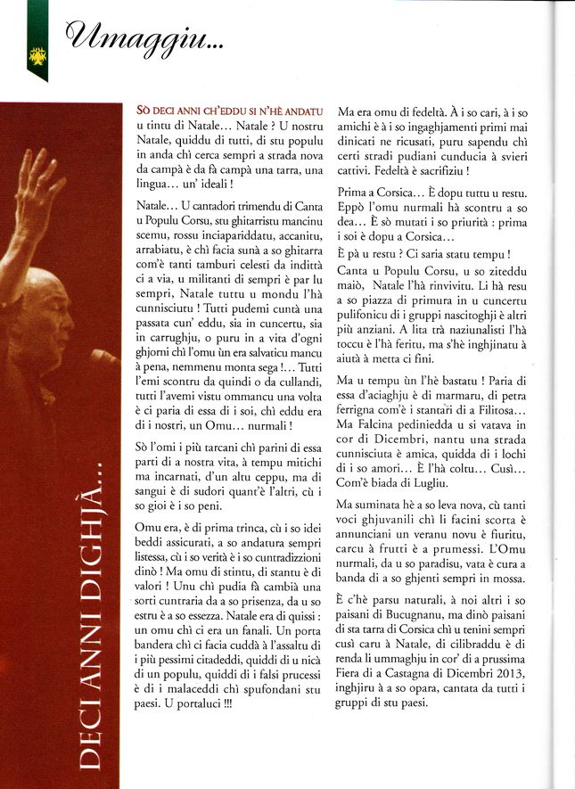 Ummagiu à Natale Luciani